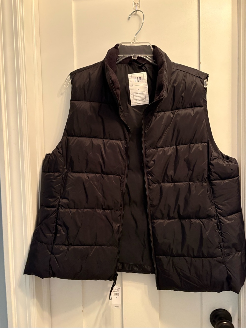 GAP Men's Dark Brown Quilted Puffer Vest